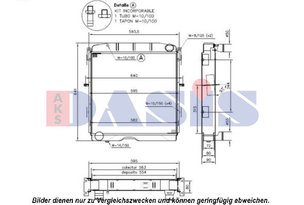 AKS DASIS Radiaator,mootorijahutus 070031N